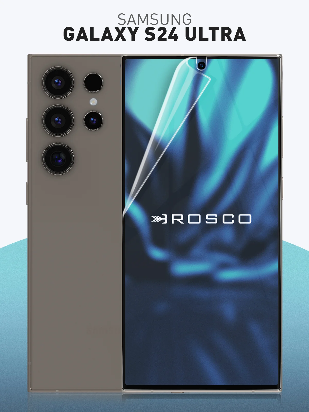 Прозрачный 1-2 шт плёнка для Samsung Galaxy S24 S23 S22, Ultra FE Plus защитная ROSCO гидрогелевая