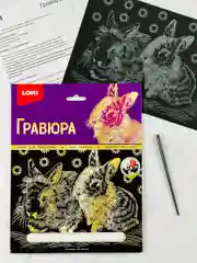 Набор для рисования Кролики Зайчик заяц эффект золото Лори