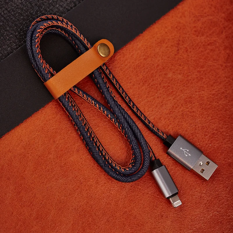 Кабель USB-A REXANT, lightning для Apple, 2.4 A, 1 м, в нейлоновой оплетке