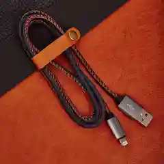 Кабель USB-A REXANT, lightning для Apple, 2.4 A, 1 м, в нейлоновой оплетке