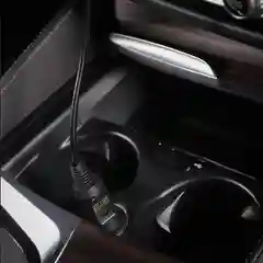 Автозарядка REXANT,с индикатором, разъем 1.4х3.4, шнур прямой, 1.5 м