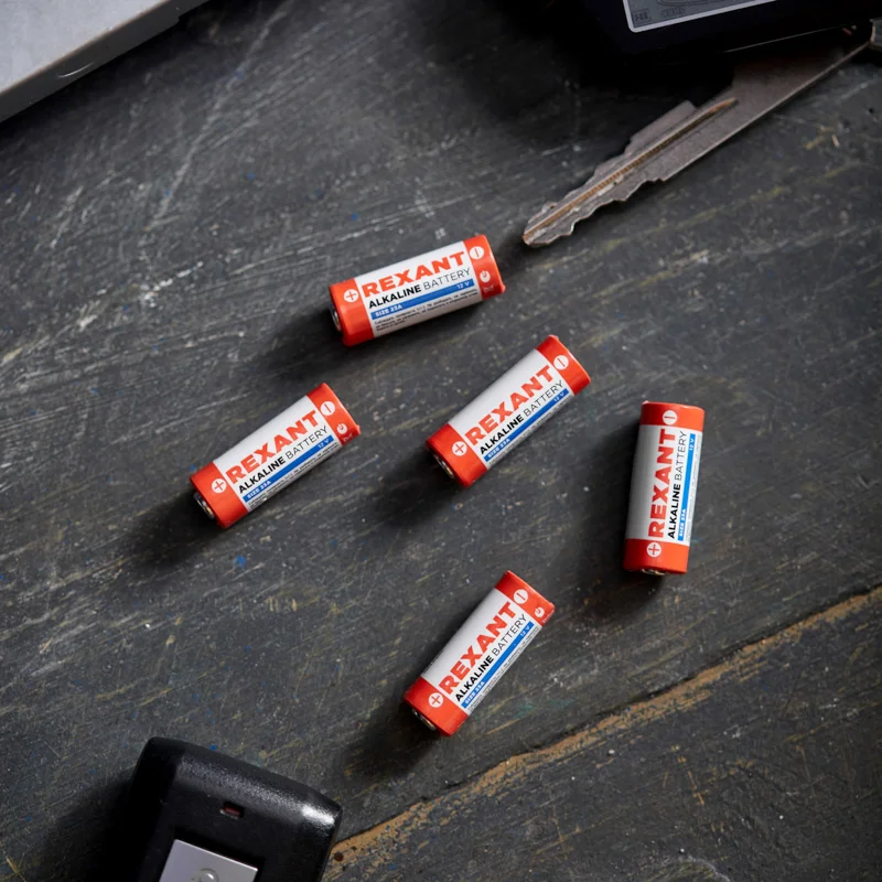Высоковольтная батарейка REXANT, A23, 12V, 5 штук