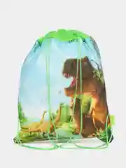 Зеленый рюкзак для обуви, мешок для вещей, сумка с мультипликационными героями в школу и на тренировки