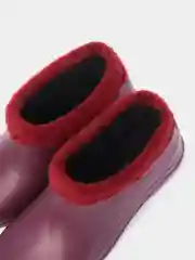 Бордовый галоши женские, утепленные, 37-41