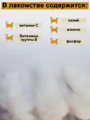 Съедобная игрушка для кошек Мисс Кусь, Хвост кролика 5 шт
