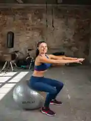 Фитбол массажный, 65 см, серый