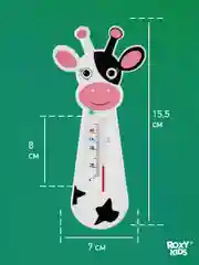 Черный термометр детский Коровка для воды, для купания в ванночке от ROXY-KIDS