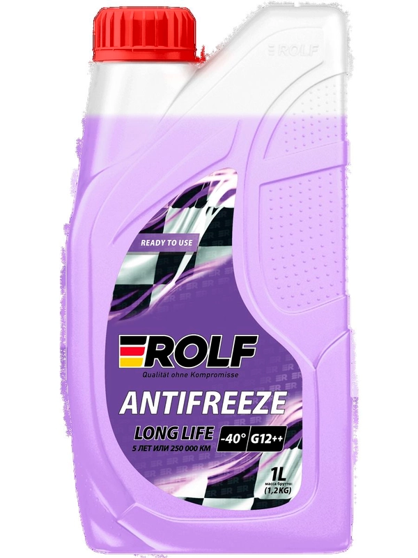 Антифриз ROLF Antifreeze G12++ Violet -40, фиолетовый, лобридный