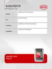 Трансмиссионное масло SINTEC ATF MULTI жидкость для автоматических трансмиссий