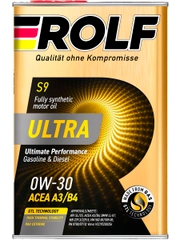 Масло моторное ROLF ULTRA SAE 0W-30, API A3/B4, ACEA SL/CF Синтетическое