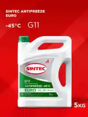 SINTEC EURO G11 -45 силикатный антифриз 5кг для двигателя автомобиля, зелёный