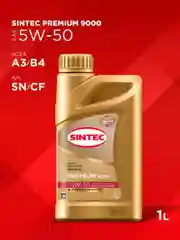 Моторное масло SINTEC PREMIUM 9000 SAE 5W-50, API SN/CF, ACEA A3/B4 Синтетическое