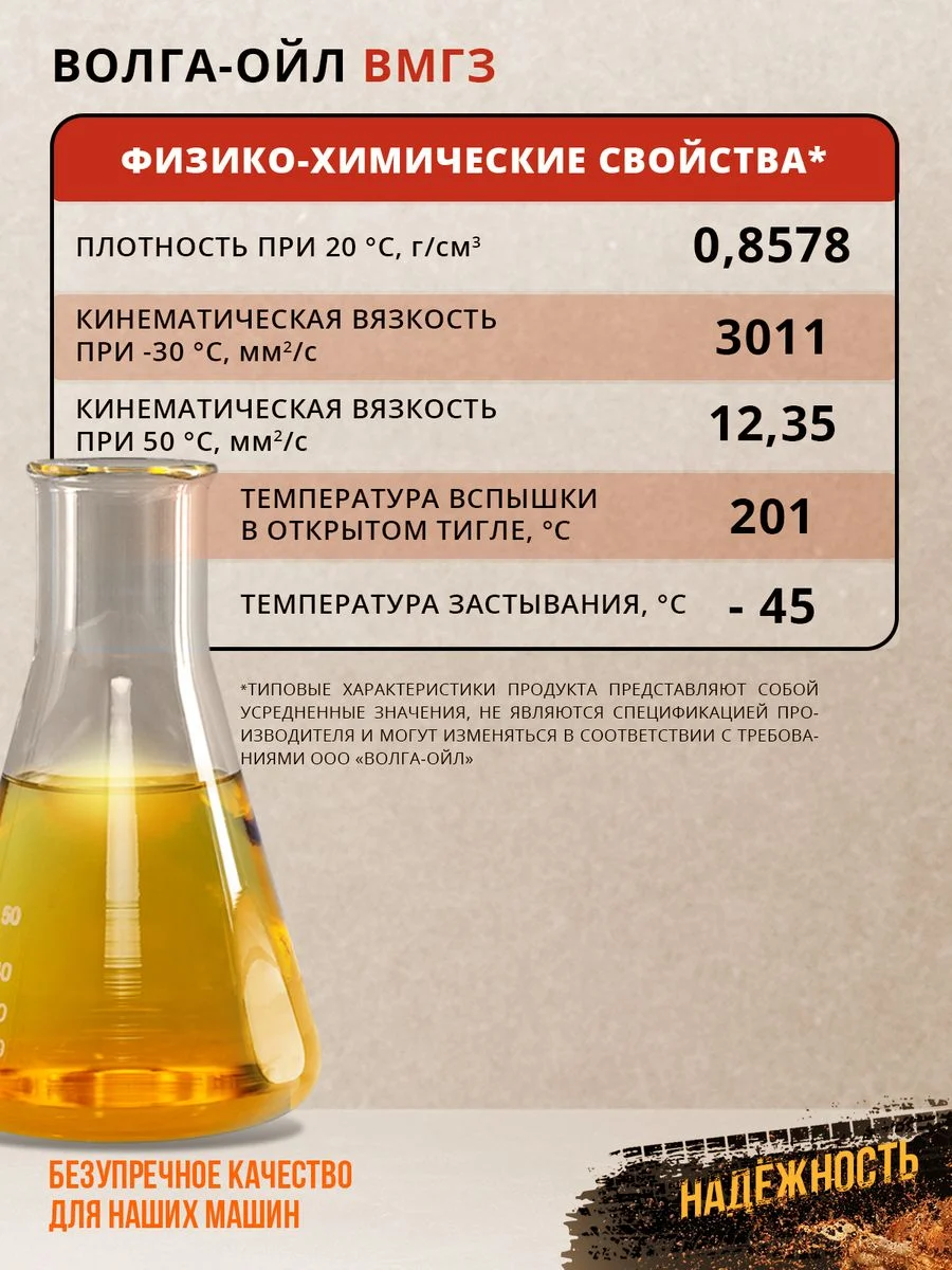 Гидравлическое масло Волга-Ойл ВМГЗ Минеральное