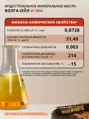 Индустриальное веретенное масло Волга-Ойл И-20А Минеральное