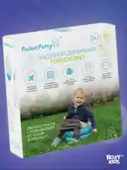 Надувной дорожный горшок PocketPotty Динозавр ROXY-KIDS