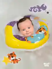 Желтый круг надувной на шею для купания новорожденных и малышей Tiger от ROXY-KIDS