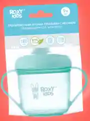 Голубой тренировочная кружка-поильник ROXY-KIDS с твердым носиком, 180 мл