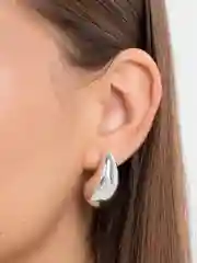 Серебряный серьги Капли. ОбЪемные