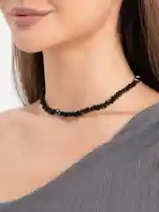 Черный чокер из кристаллов