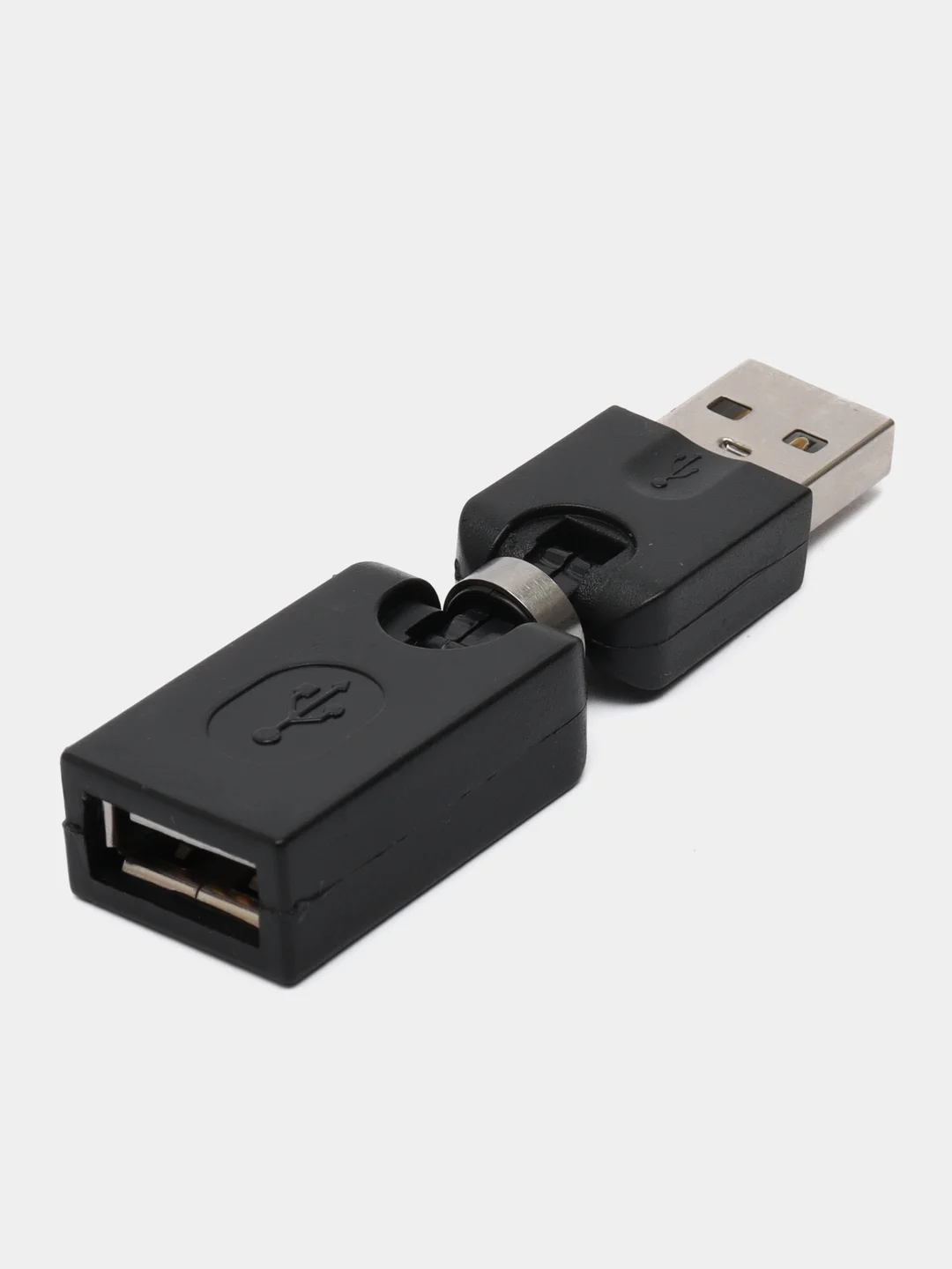 Угольный поворотный адаптер переходник, угловой USB 2.0, штекер USB гнездо 360 градусов
