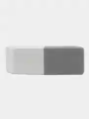 Ластик BRAUBERG Assistant 41*14*8мм серо-белый, прямоугольный, скошенные края. 1/3/5шт