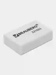 Ластик BRAUBERG Classic, 26*17*7 мм, белый, прямоугольный. 1/3/5шт