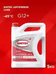 SINTEC LUXE G12+ -45 карбоксилатный антифриз 5кг для двигателя автомобиля, красный