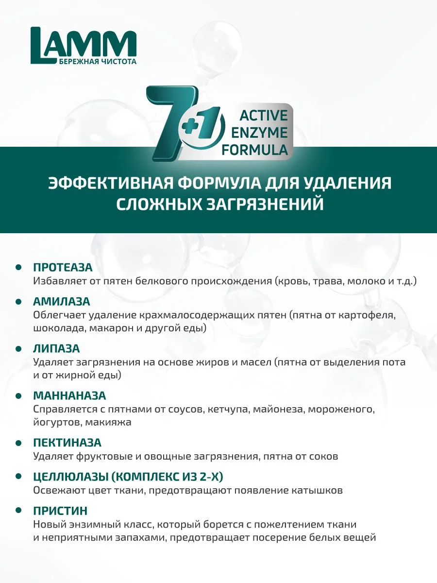 LAMM Extra Clean гель для стирки белья с пятновыводителем бесфосфатный