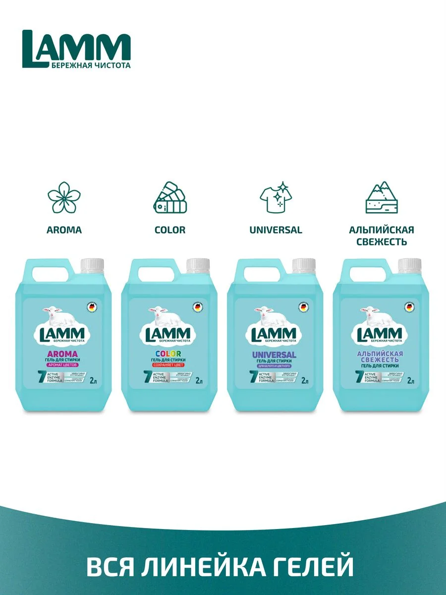 LAMM Extra Clean гель для стирки белья с пятновыводителем бесфосфатный