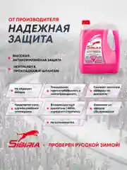 Антифриз для двигателя автомобиля SIBIRIA ANTIFREEZE G12+ (-50)