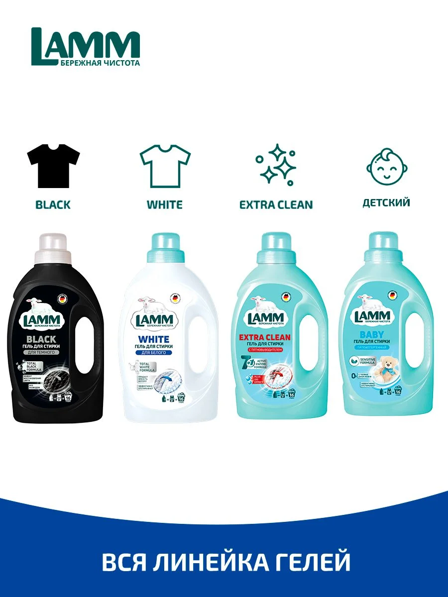 LAMM White гель для стирки белого и светлого белья бесфосфатный