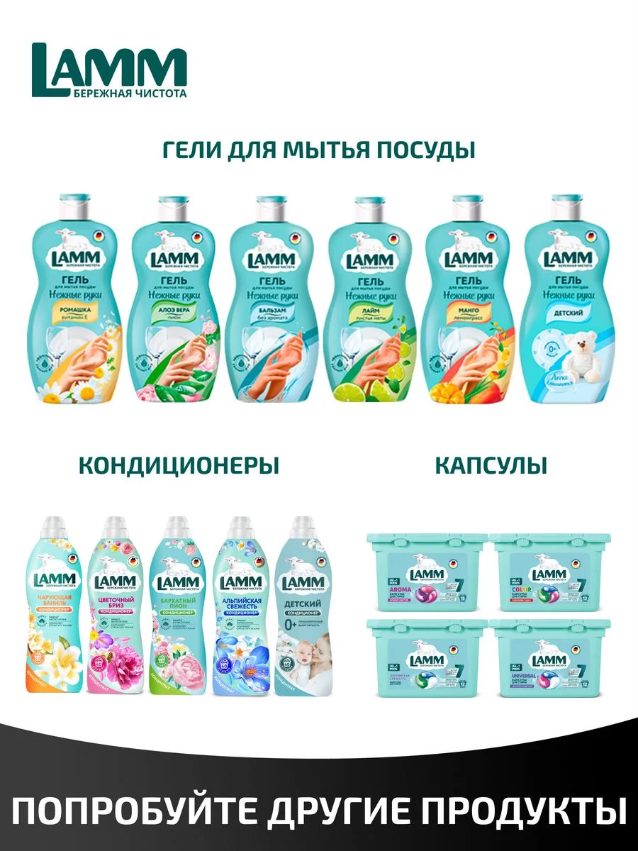 LAMM Black гель для стирки черного и темного белья бесфосфатный