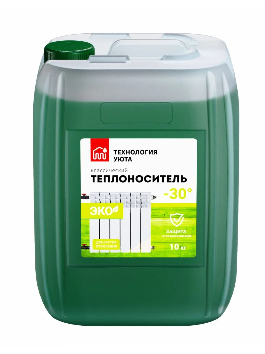Теплохладоноситель ТЕХНОЛОГИЯ УЮТА (-30) ЭКО на основе пропиленгликоля теплоноситель