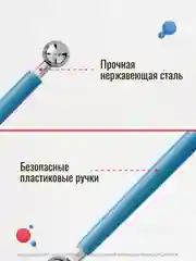 Светло-синий бульки/стеки для моделирования цветов, для лепки из глины, холодного фарфора, мастики