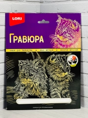 Набор для рисования Милые котята Котенок эффект золото Лори