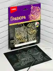Набор для рисования Милые котята Котенок эффект золото Лори