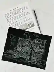 Набор для рисования Милые котята Котенок эффект золото Лори