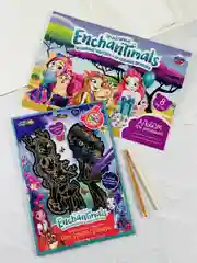 Набор гравюра роспись альбом Энчантималс Enchantimals мульт