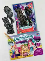 Набор гравюра роспись альбом Энчантималс Enchantimals мульт