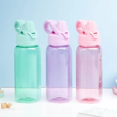 Бутылка для воды спортивная прозрачная, 450 мл, 20 х 8 см