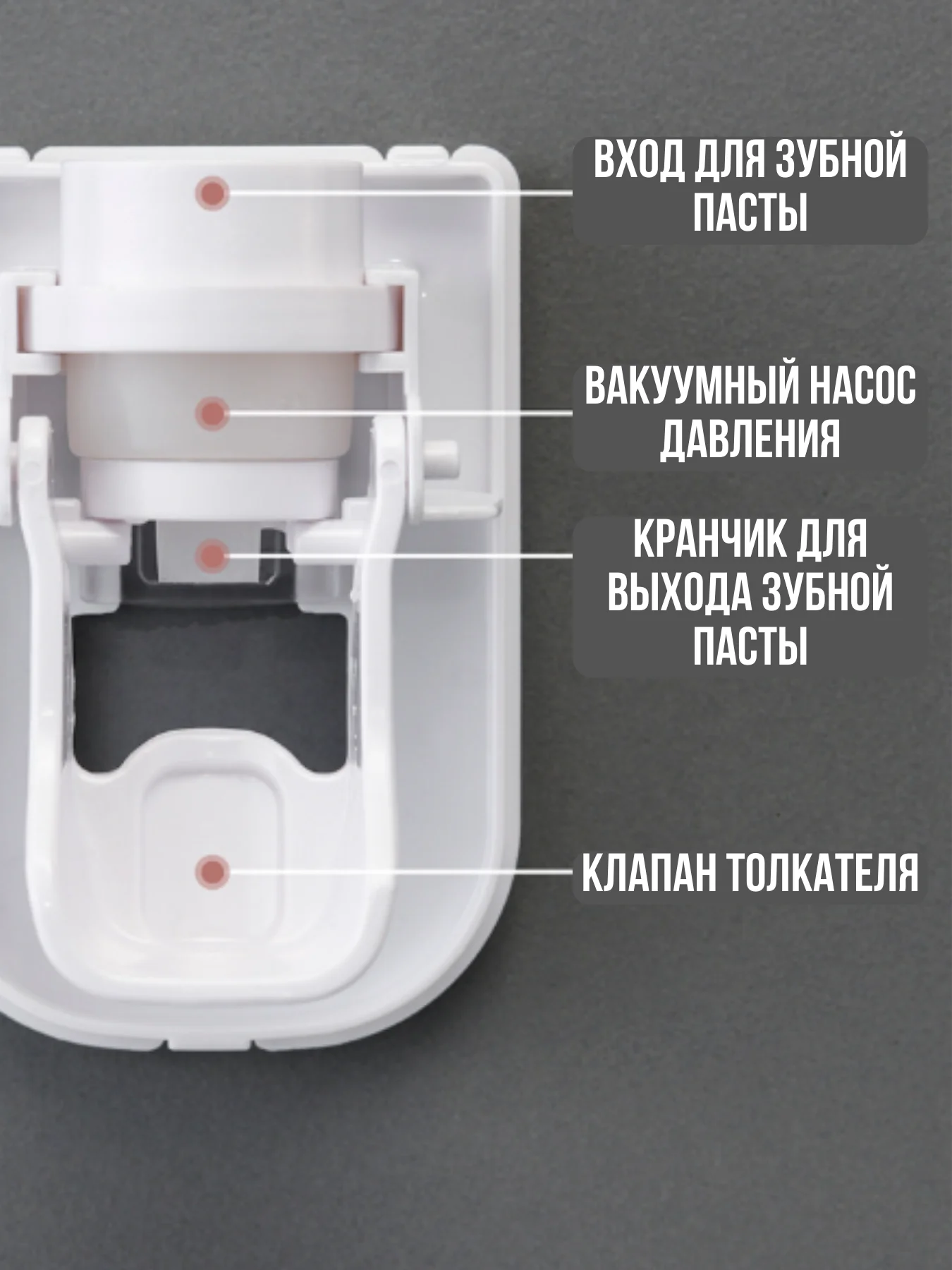 Белый дозатор зубной пасты, подставка для зубной пасты