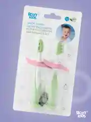 Лайм щетки - массажёры, прорезыватель, грызунки детские FLOWER от ROXY-KIDS, 2 шт