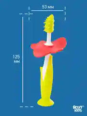 Зеленый щетки - массажёры, прорезыватель, грызунки детские FLOWER от ROXY-KIDS, 2 шт
