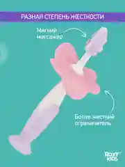 Мятный щетки - массажёры, прорезыватель, грызунки детские FLOWER от ROXY-KIDS, 2 шт