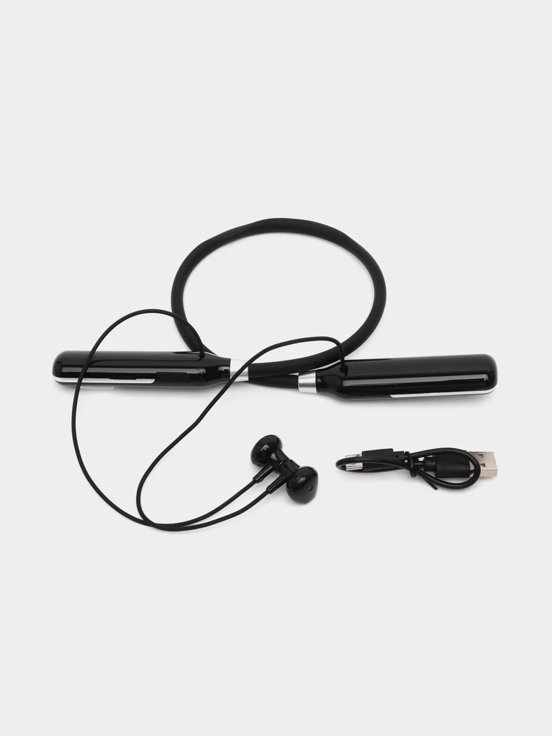Черный наушники беспроводные, гарнитура, спортивные с ободком Bluetooth
