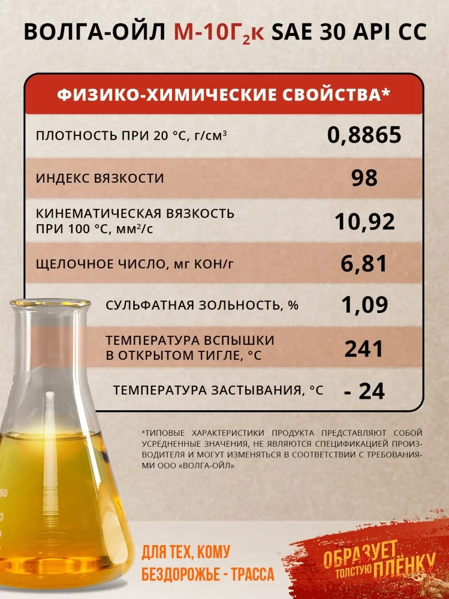 Моторное масло Волга-Ойл М-10 Г2к Минеральное 5 л