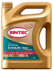 Моторное масло SINTEC EXTRALIFE 7000 SAE 5W-30, API SL/CF, ACEA A3/B4 Синтетическое