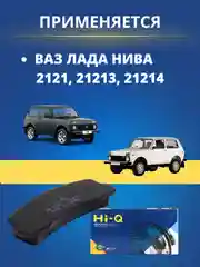 Колодки тормозные передние ВАЗ ЛАДА НИВА 2121 21213 21214