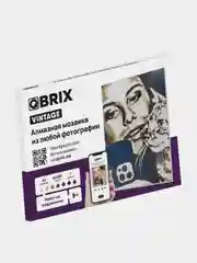 Фиолетовый алмазная мозаика по твоей фотографии на подрамнике QBRIX A3 из страз