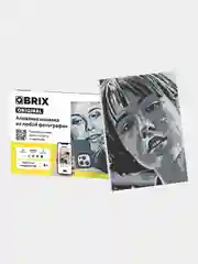 Желтый алмазная мозаика по твоей фотографии на подрамнике QBRIX A3 из страз